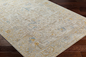 Livabliss Avant Garde Traditional Motif Polyester Area Rug with Fringe for Living Dining Rooms Medium Gray, Ta 6'7" x 6'7" AVT2350-67RD