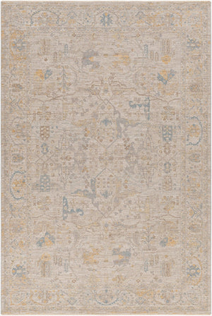 Livabliss Avant Garde Traditional Motif Polyester Area Rug with Fringe for Living Dining Rooms Medium Gray, Ta 6'7" x 9'6" AVT2350-6796