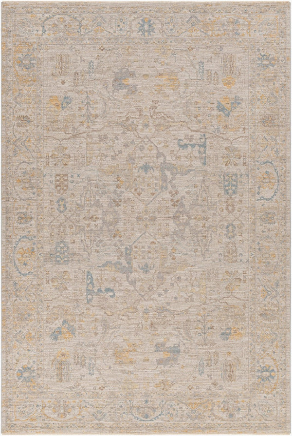 Livabliss Avant Garde Traditional Motif Polyester Area Rug with Fringe for Living Dining Rooms Medium Gray, Ta 6'7" x 9'6" AVT2350-6796