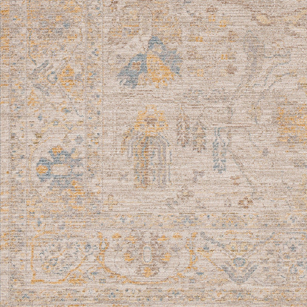 Avant Garde AVT-2350 9' x 12'2" Machine Woven Rug AVT2350-9122  Medium Gray, Taupe, Mustard, Charcoal Surya