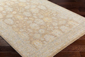 Livabliss Avant Garde Traditional Medallion Area Rug with Fringe Woven in Turkey for Large Rooms Dark Brown, Med 6'7" x 6'7" AVT2351-67RD