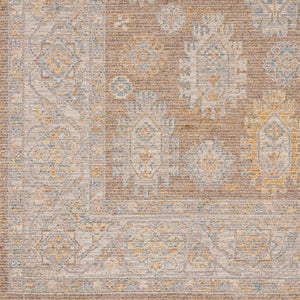 Avant Garde AVT-2351 9' x 12'2" Machine Woven Rug AVT2351-9122  Dark Brown, Medium Gray, Taupe, Charcoal, Tan Surya