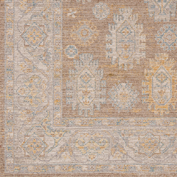 Avant Garde AVT-2351 9' x 12'2" Machine Woven Rug AVT2351-9122  Dark Brown, Medium Gray, Taupe, Charcoal, Tan Surya