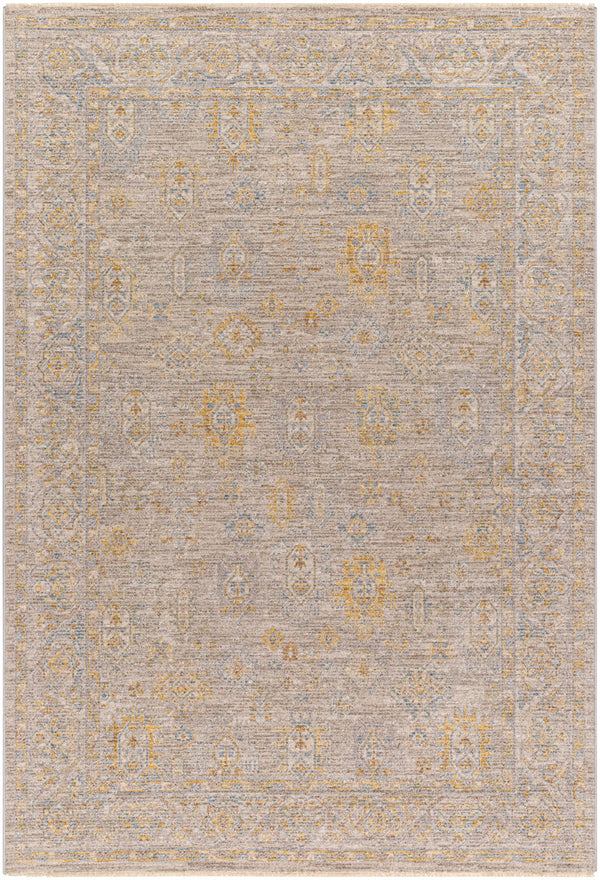 Avant Garde AVT-2352 9' x 12'2" Machine Woven Rug AVT2352-9122  Taupe, Medium Gray, Tan, Charcoal Surya