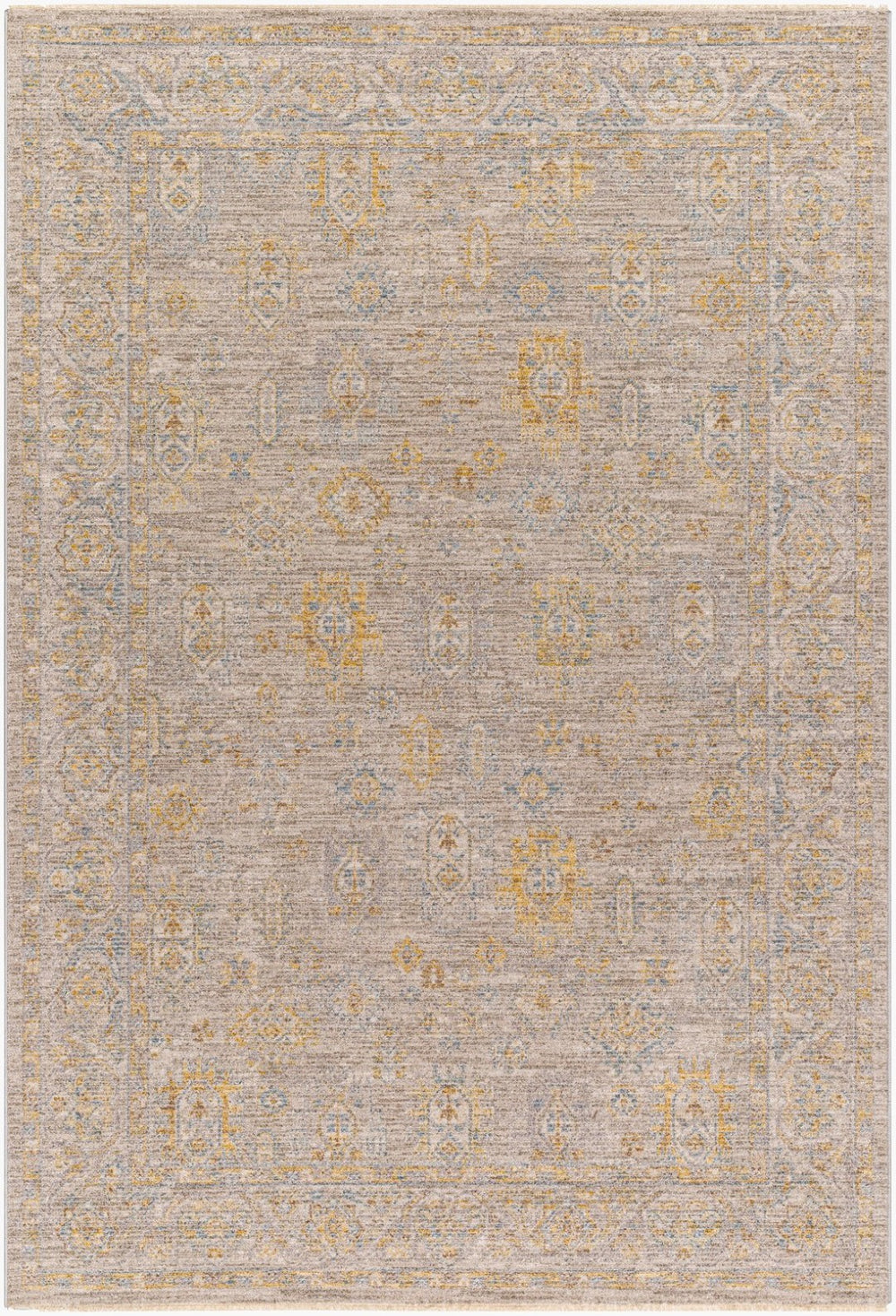 Livabliss Avant Garde Traditional Fringe Area Rug Woven Polyester for Formal Living Rooms Taupe, Medium G 10' x 13'11" AVT2352-1014