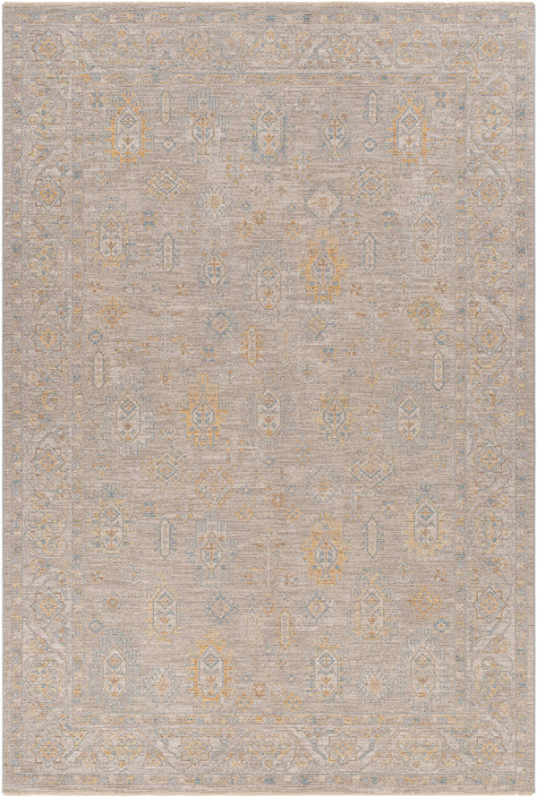 Avant Garde AVT-2352 6'7" x 9'6" Machine Woven Rug AVT2352-6796  Taupe, Medium Gray, Tan, Charcoal Surya
