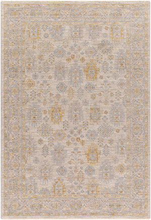 Avant Garde AVT-2353 9' x 12'2" Machine Woven Rug AVT2353-9122  Medium Gray, Taupe, Mustard, Charcoal Surya