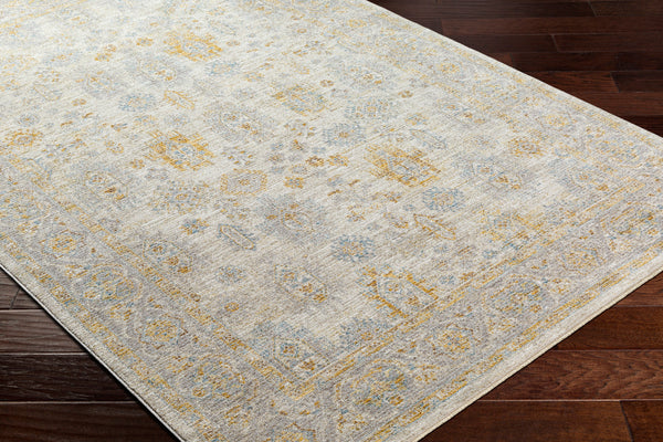 Avant Garde AVT-2353 9' x 12'2" Machine Woven Rug AVT2353-9122  Medium Gray, Taupe, Mustard, Charcoal Surya