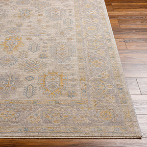 Avant Garde AVT-2353 9' x 12'2" Machine Woven Rug AVT2353-9122  Medium Gray, Taupe, Mustard, Charcoal Surya