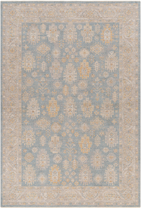 Avant Garde AVT-2354 6'7" x 9'6" Machine Woven Rug AVT2354-6796  Charcoal, Medium Gray, Taupe, Tan Surya