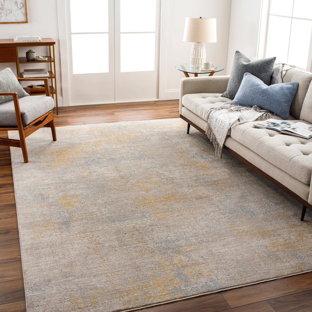 Avant Garde AVT-2355 9' x 12'2" Machine Woven Rug AVT2355-9122  Taupe, Medium Gray, Tan, Charcoal Surya