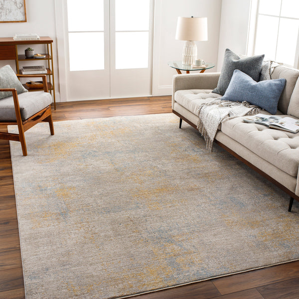 Avant Garde AVT-2355 9' x 12'2" Machine Woven Rug AVT2355-9122  Taupe, Medium Gray, Tan, Charcoal Surya
