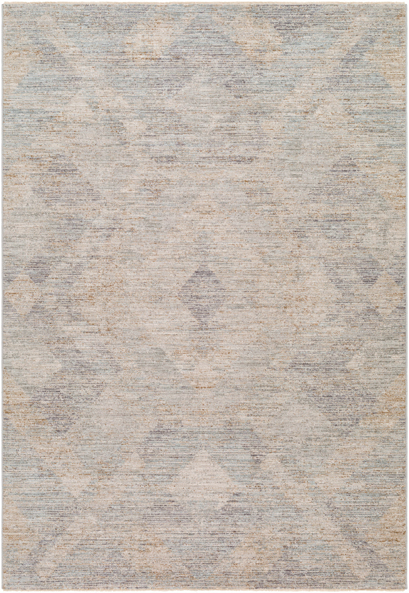 Avant Garde AVT-2356 9' x 12'2" Machine Woven Rug AVT2356-9122  Charcoal, Dusty Sage, Medium Gray Surya