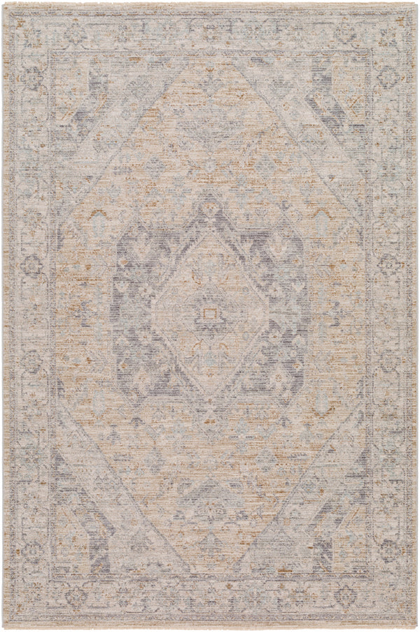 Avant Garde AVT-2357 9' x 12'2" Machine Woven Rug AVT2357-9122  Dusty Sage, Medium Gray, Charcoal, Deep Teal Surya