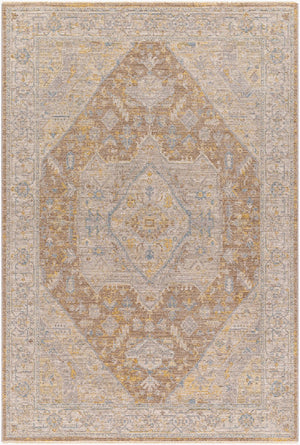 Livabliss Avant Garde Traditional Fringe Accent Rug Turkish Woven Polyester for Entryways Taupe, Medium G 6'7" x 6'7" AVT2358-67RD