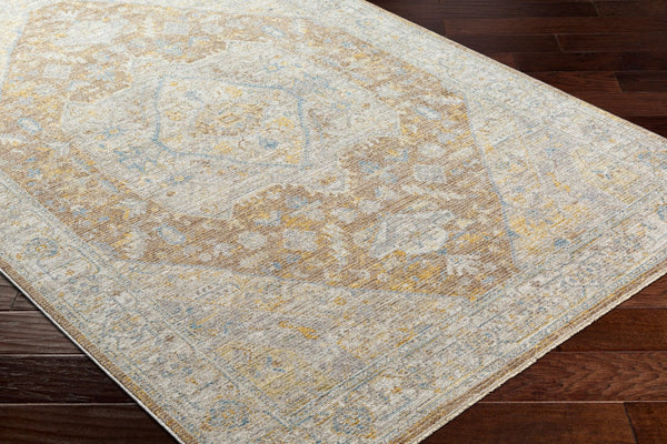 Livabliss Avant Garde Traditional Fringe Accent Rug Turkish Woven Polyester for Entryways Taupe, Medium G 6'7" x 6'7" AVT2358-67RD