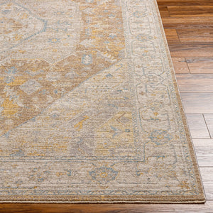 Livabliss Avant Garde Traditional Fringe Accent Rug Turkish Woven Polyester for Entryways Taupe, Medium G 6'7" x 6'7" AVT2358-67RD
