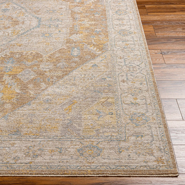 Livabliss Avant Garde Traditional Fringe Accent Rug Turkish Woven Polyester for Entryways Taupe, Medium G 6'7" x 6'7" AVT2358-67RD