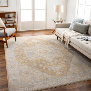 Livabliss Avant Garde Traditional Fringe Accent Rug Turkish Woven Polyester for Entryways Taupe, Medium G 6'7" x 6'7" AVT2358-67RD