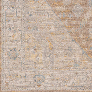 Livabliss Avant Garde Traditional Fringe Accent Rug Turkish Woven Polyester for Entryways Taupe, Medium G 6'7" x 6'7" AVT2358-67RD