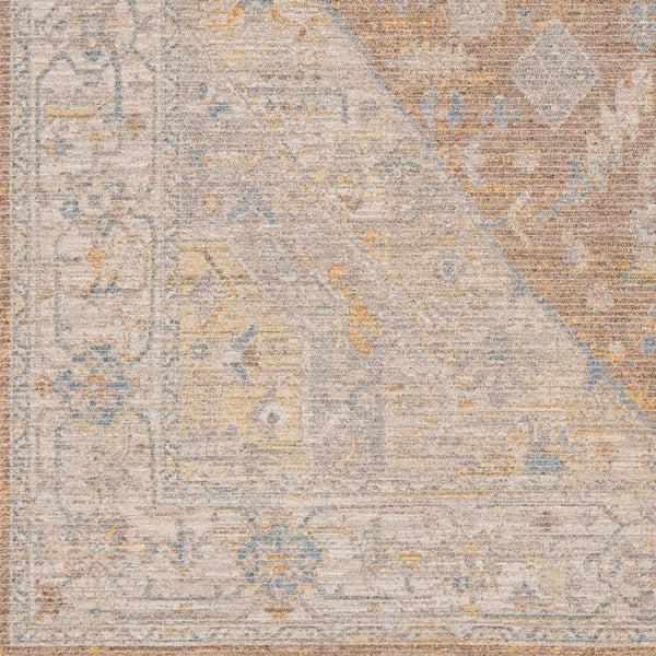 Livabliss Avant Garde Traditional Fringe Accent Rug Turkish Woven Polyester for Entryways Taupe, Medium G 6'7" x 6'7" AVT2358-67RD