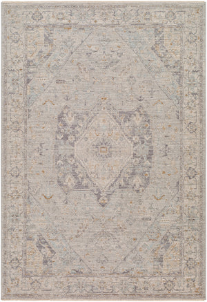 Avant Garde AVT-2359 9' x 12'2" Machine Woven Rug AVT2359-9122  Medium Gray, Charcoal, Deep Teal, Dusty Sage Surya
