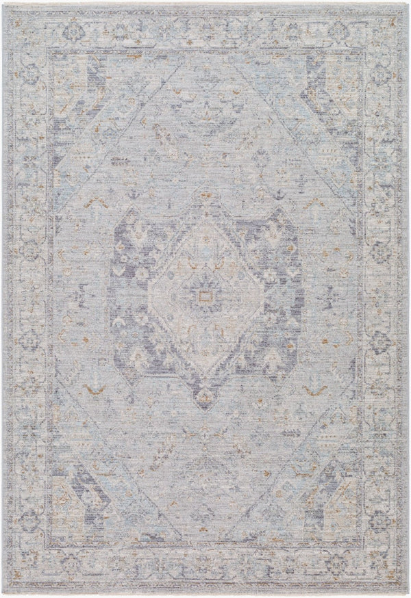 Livabliss Avant Garde Traditional Runner Rug with Fringe Turkish Woven Polyester Hallway Accent Medium Gray, Ch 2'7" x 10' AVT2359-2710
