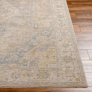 Livabliss Avant Garde Traditional Fringe Polyester Area Rug for Entryways and Hallway Accents Taupe, Medium G 7'10" x 7'10" AVT2360-710RD