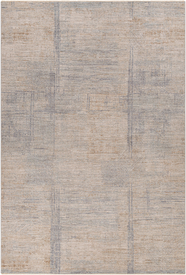 Avant Garde AVT-2361 6'7" x 9'6" Machine Woven Rug AVT2361-6796  Charcoal, Dusty Sage, Medium Gray, Deep Teal Surya