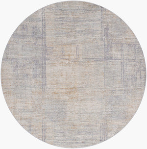 Livabliss Avant Garde Machine Woven Polyester Area Rug with Fringe for Large Living Spaces Charcoal, Dusty 7'10" x 7'10" AVT2361-710RD