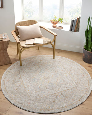 Livabliss Avant Garde Traditional Medallion Polyester Area Rug with Fringe for Large Living Rooms Taupe, Dark Bro 2'7" x 10' AVT2362-2710