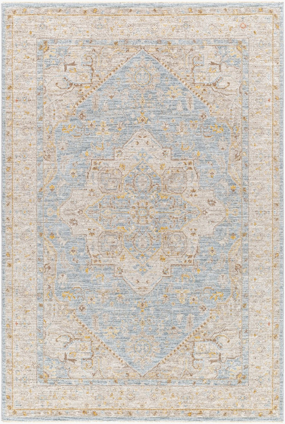 Livabliss Avant Garde Traditional Fringe Area Rug Polyester Woven Formal Living Room Accent Taupe, Medium G 2' x 2'11" AVT2365-23