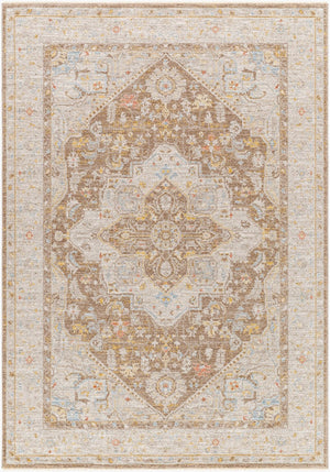 Livabliss Avant Garde Traditional Area Rug with Fringe Turkish Woven Polyester Living Room Anchor Dark Brown, Tau 12' x 15' AVT2366-1215