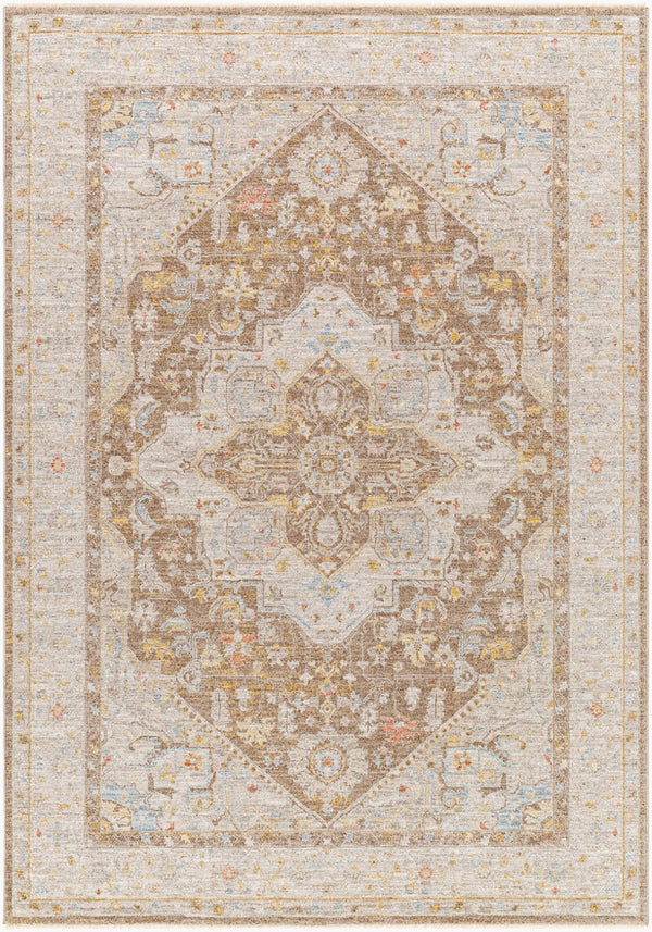 Livabliss Avant Garde Traditional Area Rug with Fringe Turkish Woven Polyester Living Room Anchor Dark Brown, Tau 12' x 15' AVT2366-1215