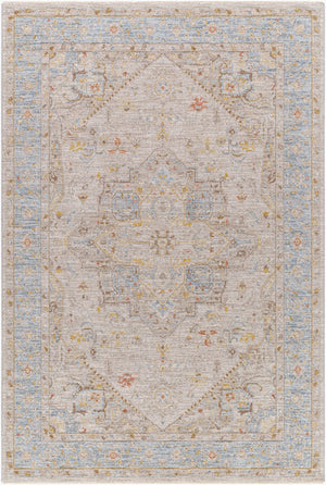 Livabliss Avant Garde Traditional Fringe Area Rug Turkish Woven Polyester for Large Living Rooms Taupe, Dark Bro 2' x 2'11" AVT2367-23