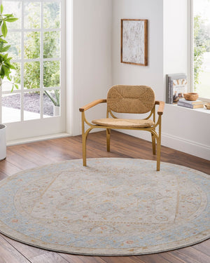 Livabliss Avant Garde Traditional Fringe Area Rug Turkish Woven Polyester for Large Living Rooms Taupe, Dark Bro 7'10" x 7'10" AVT2367-710RD
