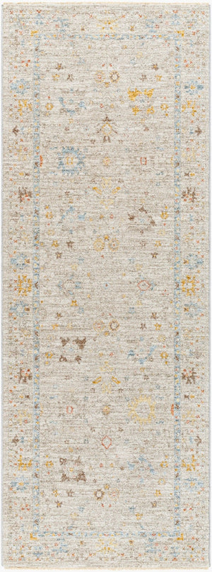 Livabliss Avant Garde Traditional Polyester Area Rug with Fringe Detail for Large Living Spaces Taupe, Medium G 2'8" x 7'3" AVT2368-2773