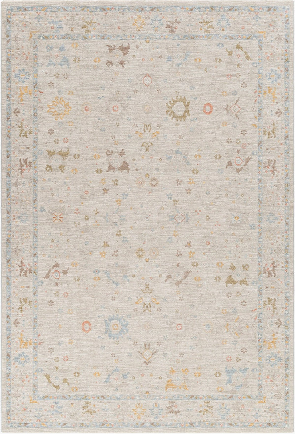 Livabliss Avant Garde Traditional Polyester Area Rug with Fringe Detail for Large Living Spaces Taupe, Medium G 6'7" x 9'6" AVT2368-6796