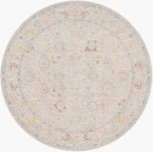 Livabliss Avant Garde Traditional Polyester Area Rug with Fringe Detail for Large Living Spaces Taupe, Medium G 6'7" x 6'7" AVT2368-67RD