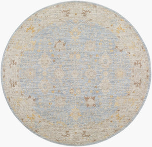 Livabliss Avant Garde Polyester Area Rug with Fringe Formal Traditional Pattern for Large Rooms Taupe, Medium G 7'10" x 7'10" AVT2369-710RD