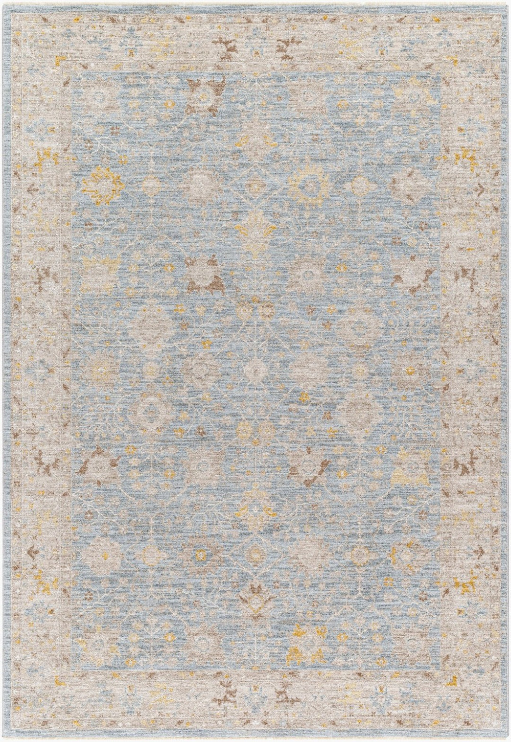 Livabliss Avant Garde Polyester Area Rug with Fringe Formal Traditional Pattern for Large Rooms Taupe, Medium G 2'7" x 3'11" AVT2369-274