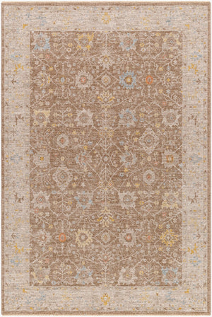 Livabliss Avant Garde Fringe Border Polyester Area Rug Traditional Woven Dining Living Room Dark Brown, Tau 12' x 15' AVT2370-1215