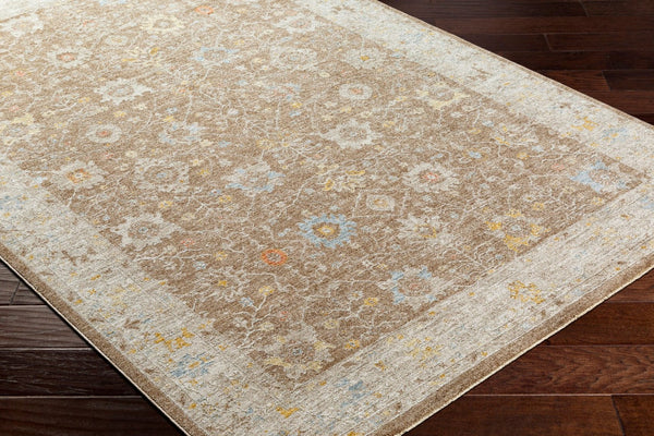 Livabliss Avant Garde Fringe Border Polyester Area Rug Traditional Woven Dining Living Room Dark Brown, Tau 12' x 15' AVT2370-1215