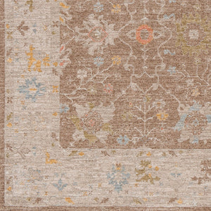 Livabliss Avant Garde Fringe Border Polyester Area Rug Traditional Woven Dining Living Room Dark Brown, Tau 12' x 15' AVT2370-1215