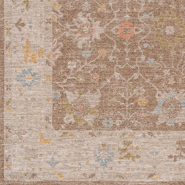 Livabliss Avant Garde Fringe Border Polyester Area Rug Traditional Woven Dining Living Room Dark Brown, Tau 12' x 15' AVT2370-1215