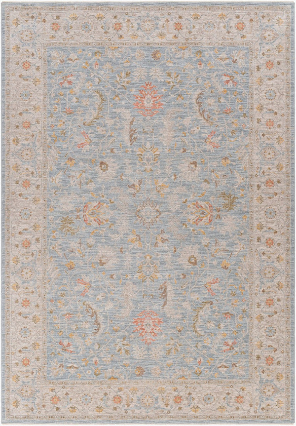 Livabliss Avant Garde Traditional Polyester Area Rug with Fringe Border for Large Living Spaces Taupe, Medium G 6'7" x 9'6" AVT2371-6796