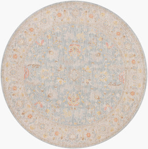 Livabliss Avant Garde Traditional Polyester Area Rug with Fringe Border for Large Living Spaces Taupe, Medium G 6'7" x 6'7" AVT2371-67RD