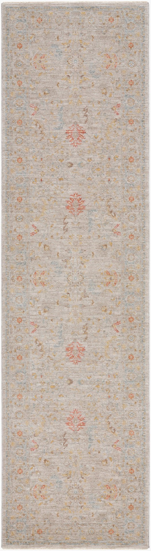 Livabliss Avant Garde Traditional Fringe Area Rug Polyester Machine Woven for Living Dining Rooms Taupe, Medium G 2'7" x 10' AVT2373-2710