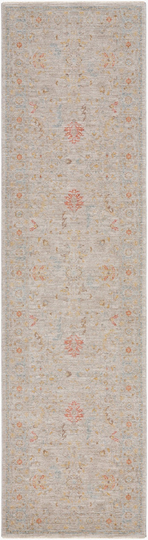 Livabliss Avant Garde Traditional Fringe Area Rug Polyester Machine Woven for Living Dining Rooms Taupe, Medium G 2'7" x 10' AVT2373-2710