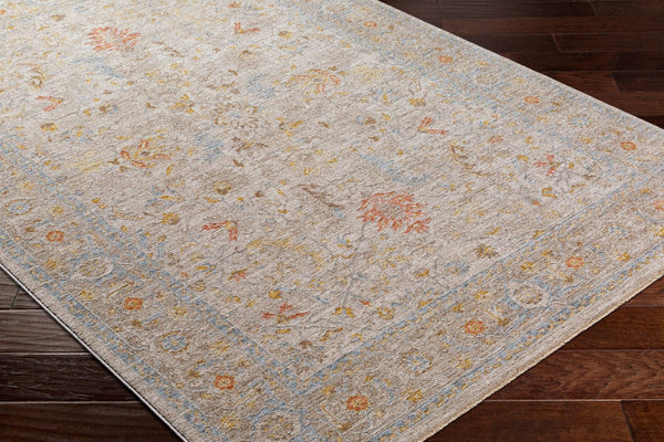 Livabliss Avant Garde Traditional Fringe Area Rug Polyester Machine Woven for Living Dining Rooms Taupe, Medium G 6'7" x 6'7" AVT2373-67RD